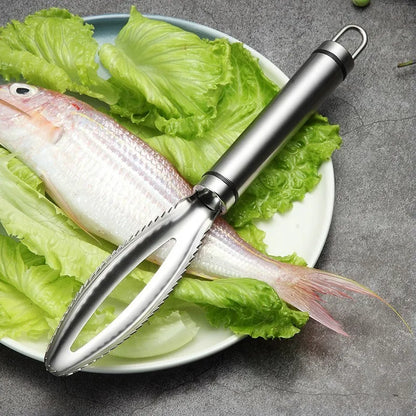 Simple Fish Cleaner Tool with Bone Pliers