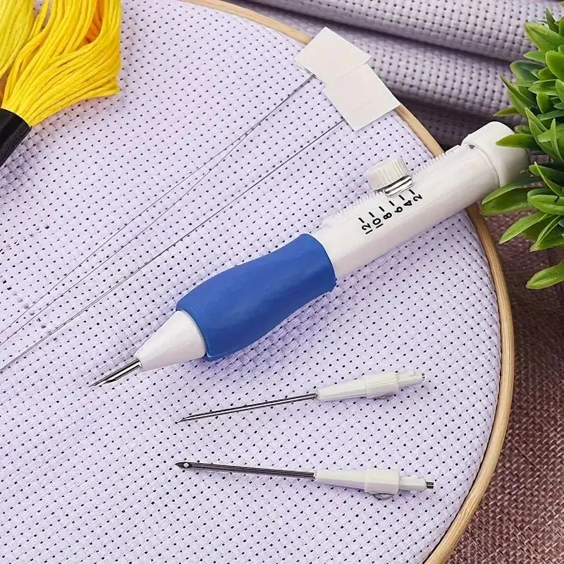 Complete Embroidery Starter Kit with Punch Needle Tools