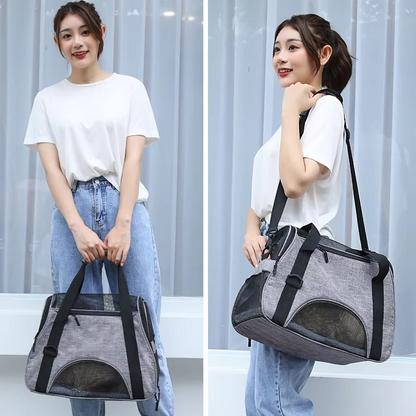 Breathable Pet Carrier Travel Tote Bag