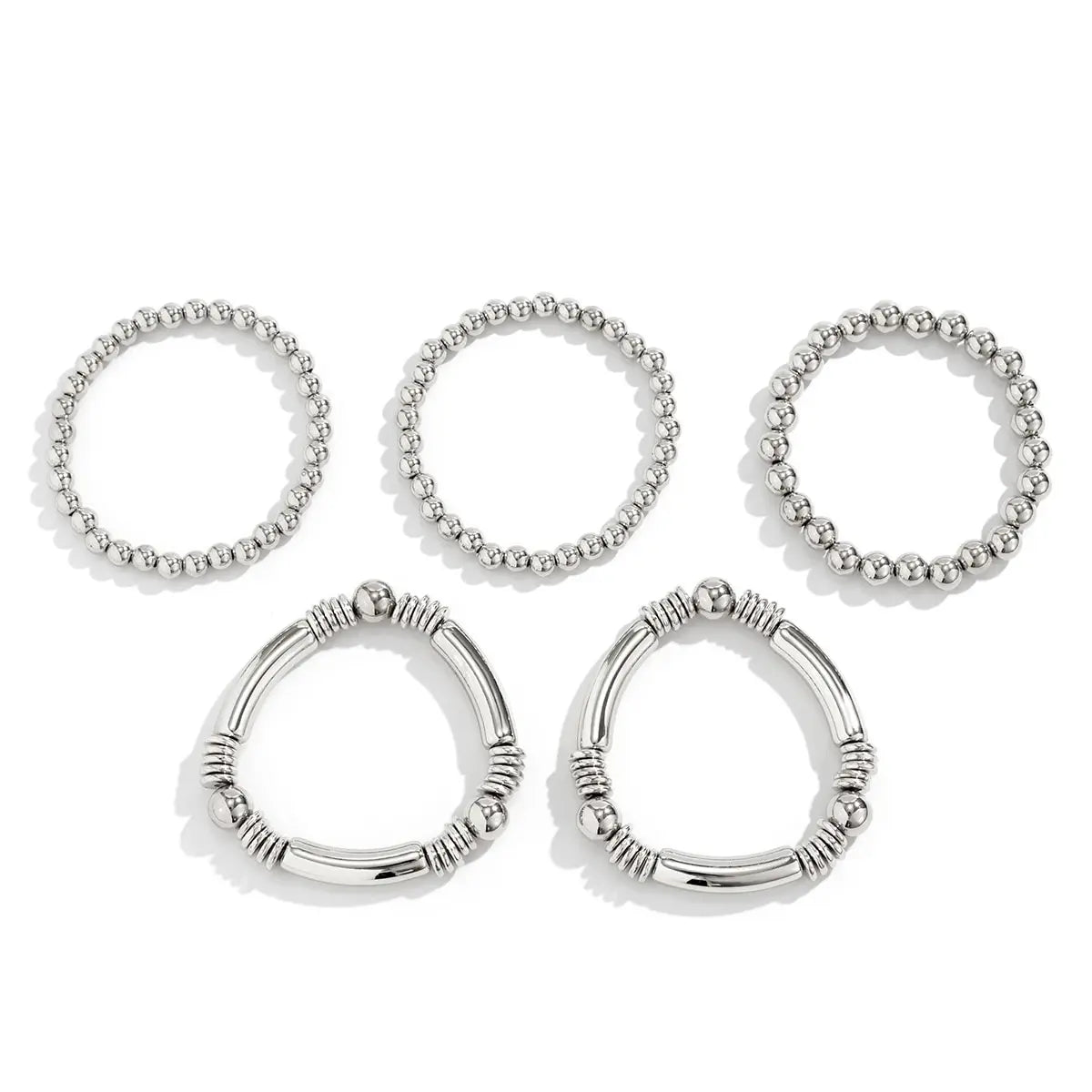 Fashionable Multi Strand Bead Bracelet Set