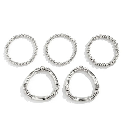 Fashionable Multi Strand Bead Bracelet Set