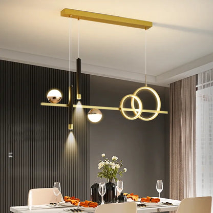 Sleek Slim LED Pendant Light with Remote Dimmer Control