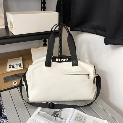 Large Capacity Leather Tote Handbag