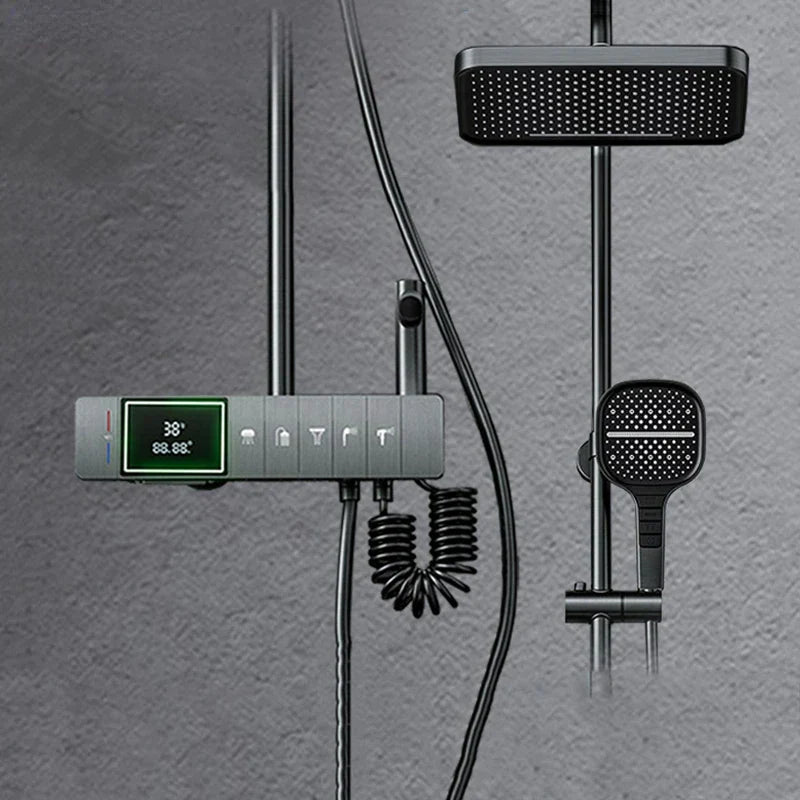 Relaxing Waterfall Shower Head with Easy Touch Control - Luxicro