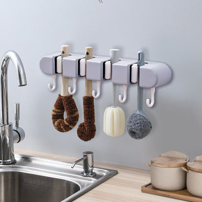 Space-Saving Wall Mount Mop Holder