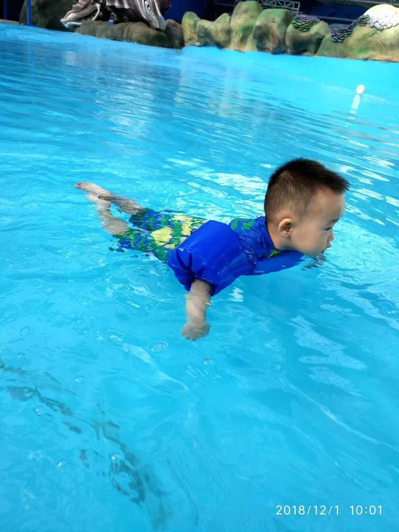 Kids Swim Vest with Arm Floats Adjustable Life Jacket