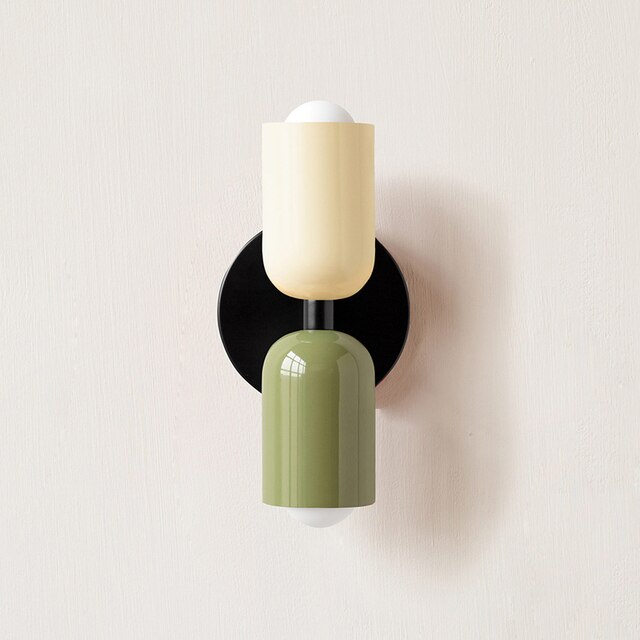 Modern Cream LED Wall Lights - Dual Energy Saving Lamps