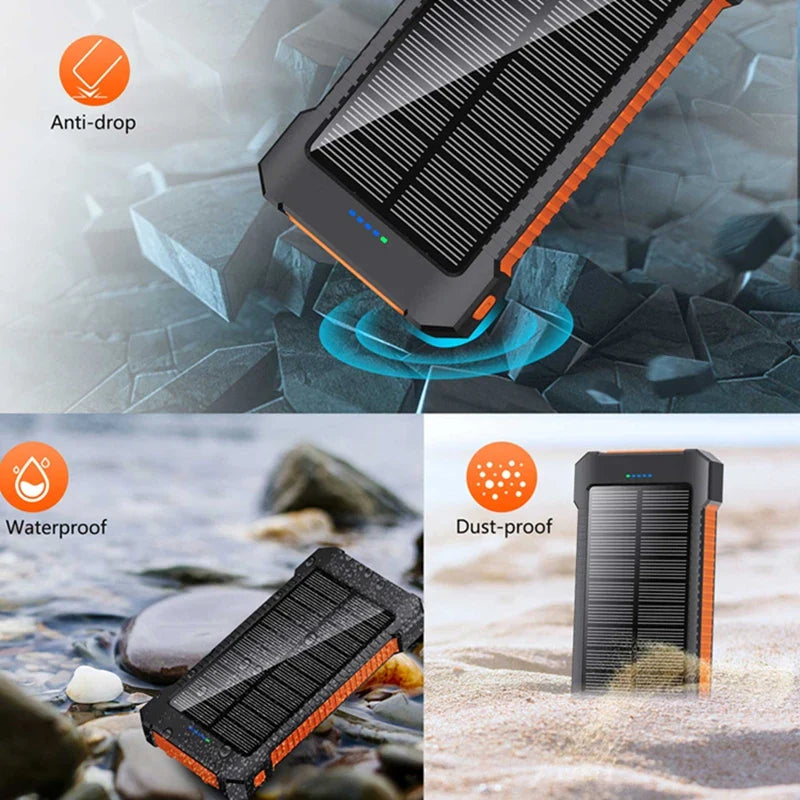 Large Portable Solar Charger Battery Pack