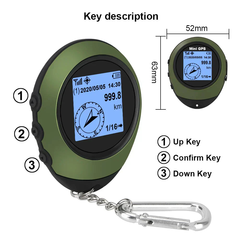 Compact Personal GPS Location Tracker with Direction
