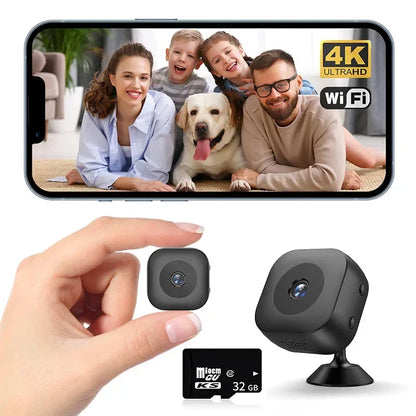 Compact Wireless Security Camera with Motion Alert