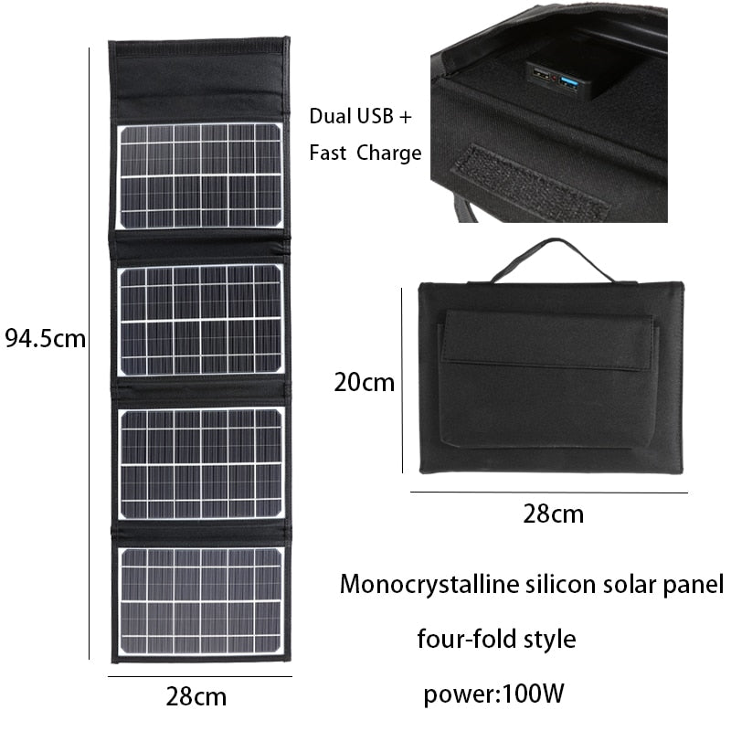 Compact Solar Powered Travel Battery Charger