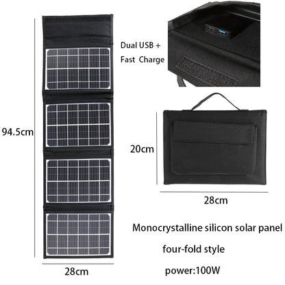 Compact Solar Powered Travel Battery Charger
