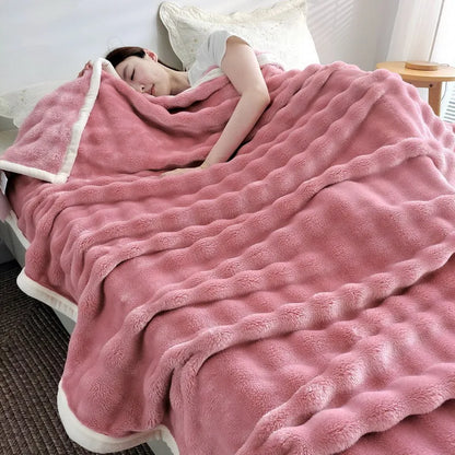 Warm Fuzzy Throw Blanket Super Soft Plush
