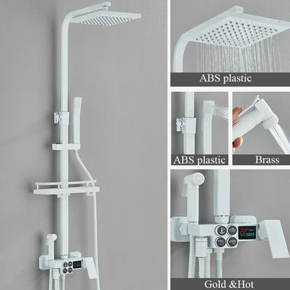 Premium Adjustable Thermostatic Shower Head System