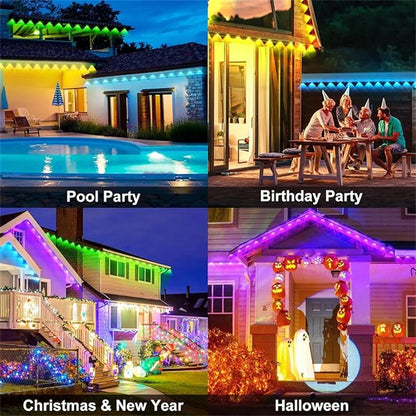 Colorful Outdoor String Lights with Remote Control