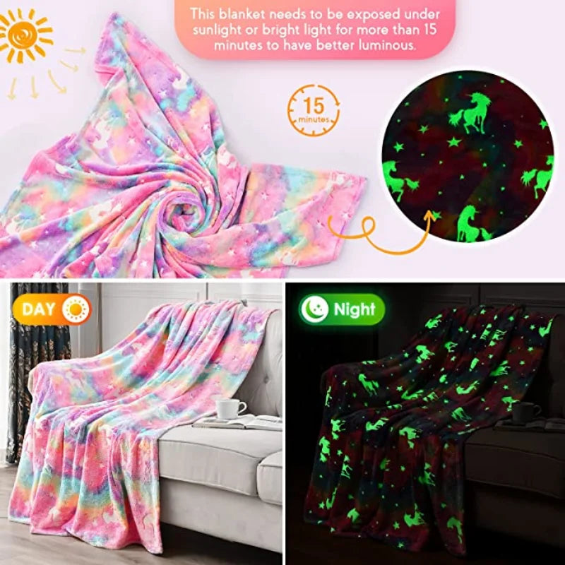 Cozy Night Blanket with Cute Star Pattern