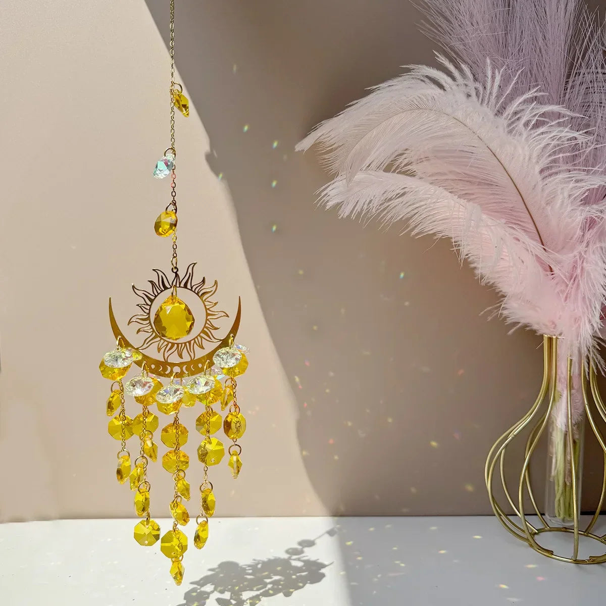 Beautiful Crystal Glass Suncatcher Ornament