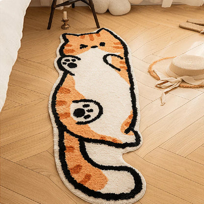 Colorful Kitty Themed Area Rug