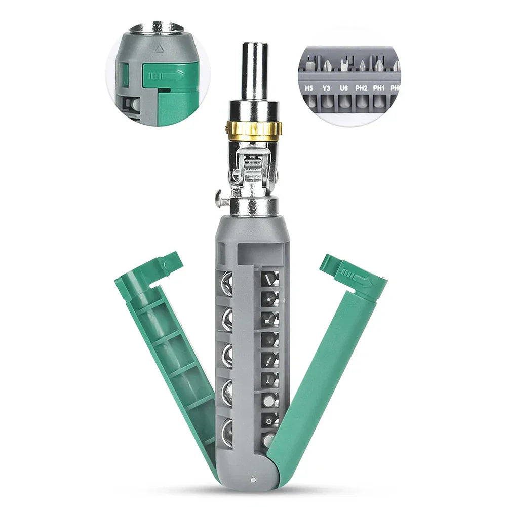 Multi-Tool 14-in-1 Ratchet Screwdriver Kit - Luxicro