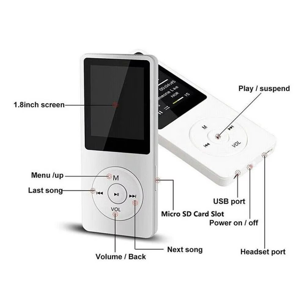 Small Wireless MP3 Player with Bluetooth Touchscreen