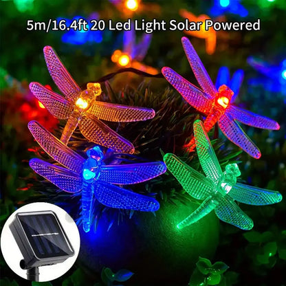 Outdoor Solar Fairy Lights 5m with 20 LED Dragons