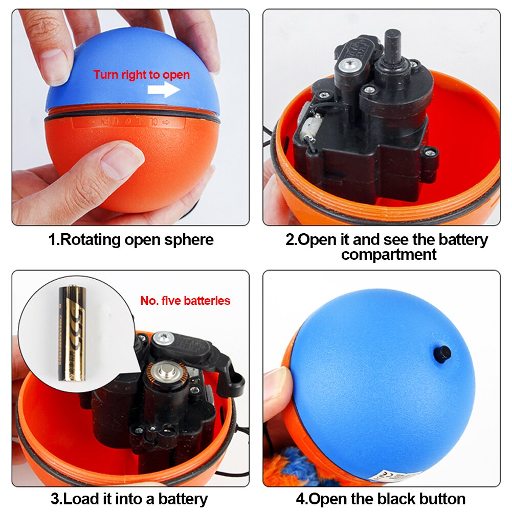 Fun Interactive Motorized Cat Toy Ball