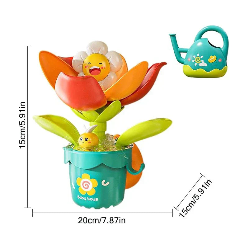Colorful Happy Baby Sunflower Bath Toy - Luxicro