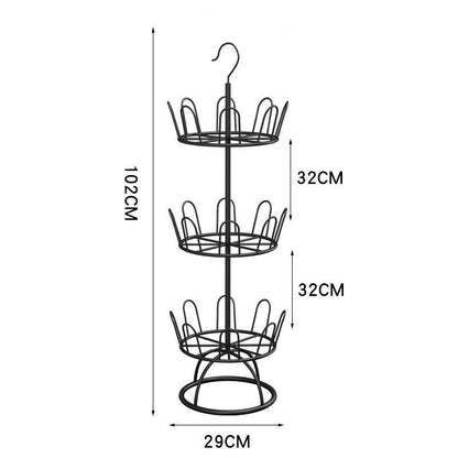 Space Saving 360 Degree Shoe Organizer Rack