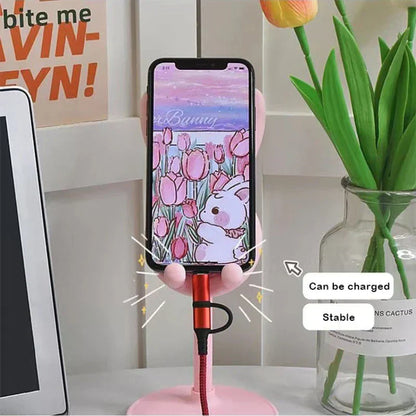 Colorful Rabbit Cell Phone Stand Adjustable