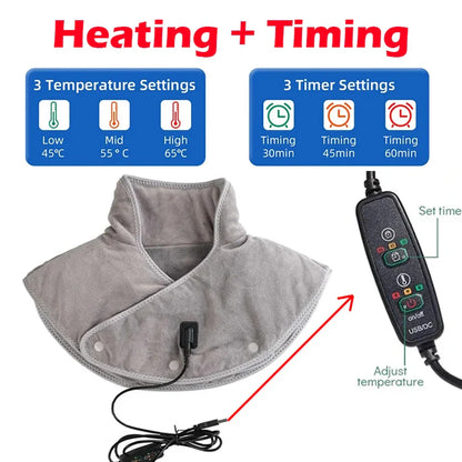 Warm Relaxing Heat Massage Wrap with Vibration Therapy - Luxicro