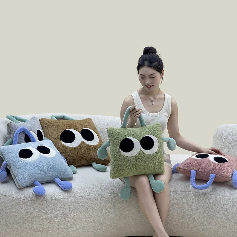 Cozy Plush Travel Blanket Pillow