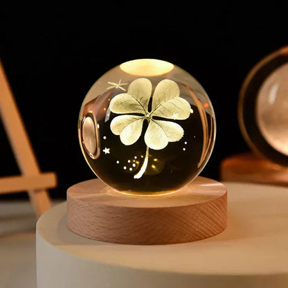 Beautiful Glass Table Lamp Home Decor