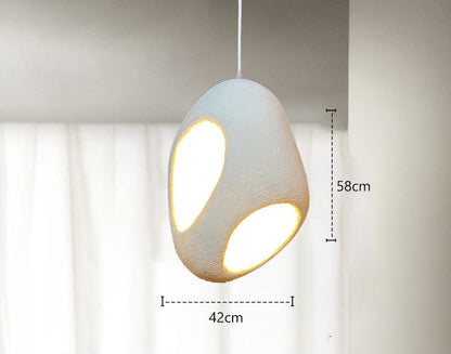 Edgy Modern Metal LED Pendant Lamp
