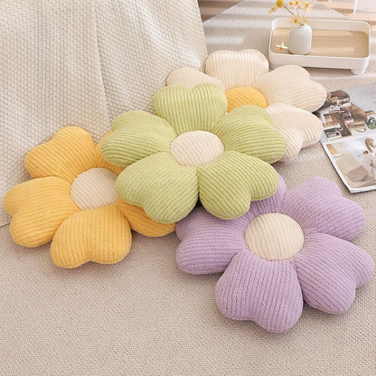 Soft Flower Design Accent Pillow