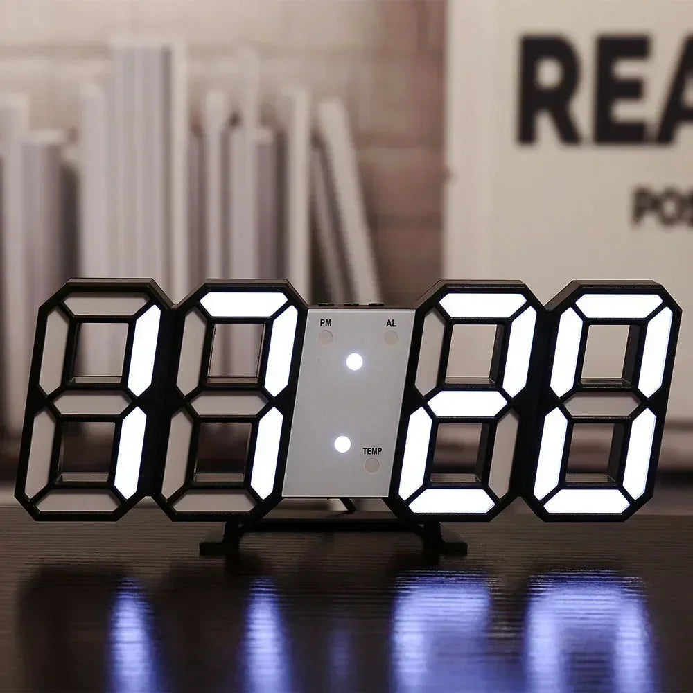 Modern Digital 3D LED Wall Clock