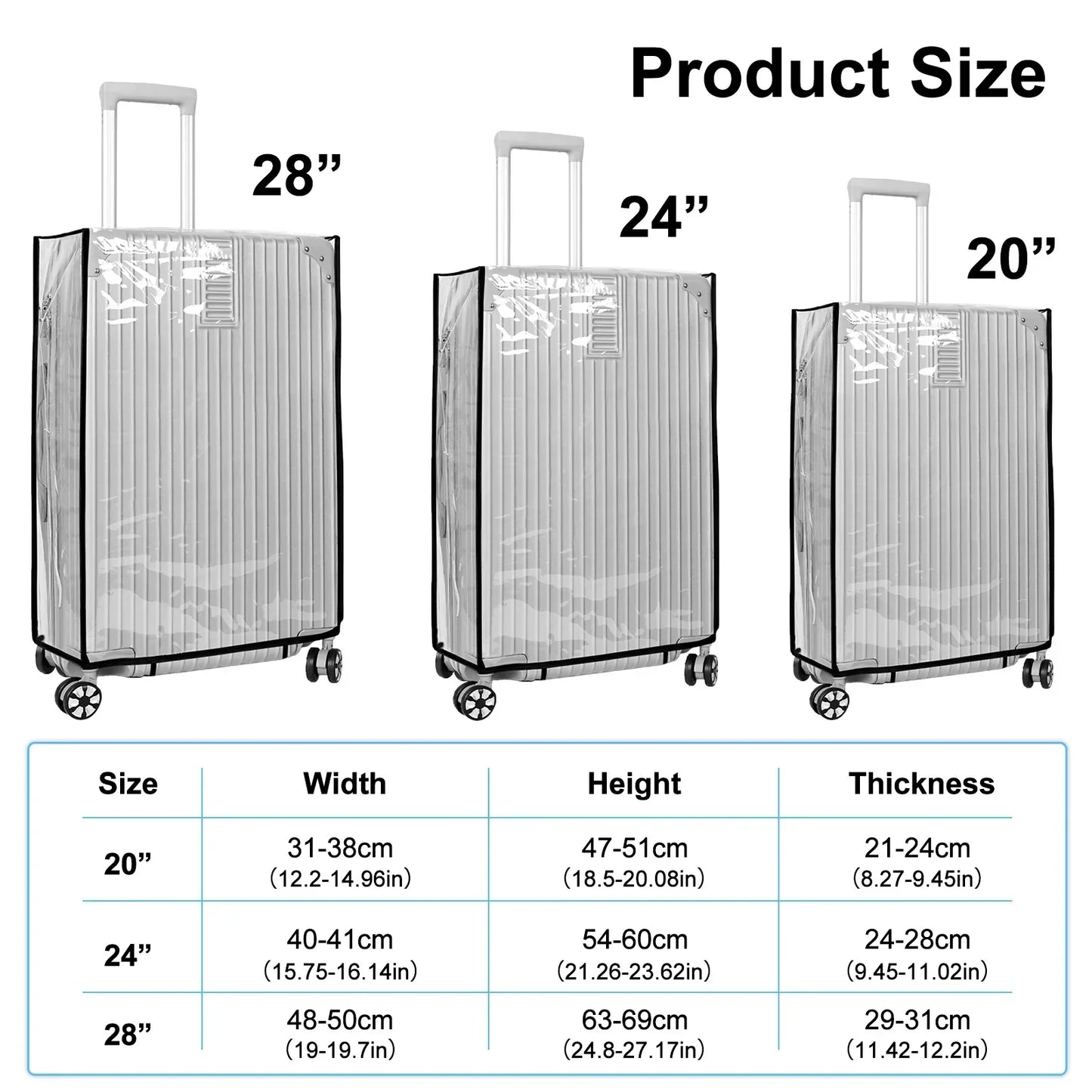 Durable Water Resistant Suitcase Cover - Luxicro