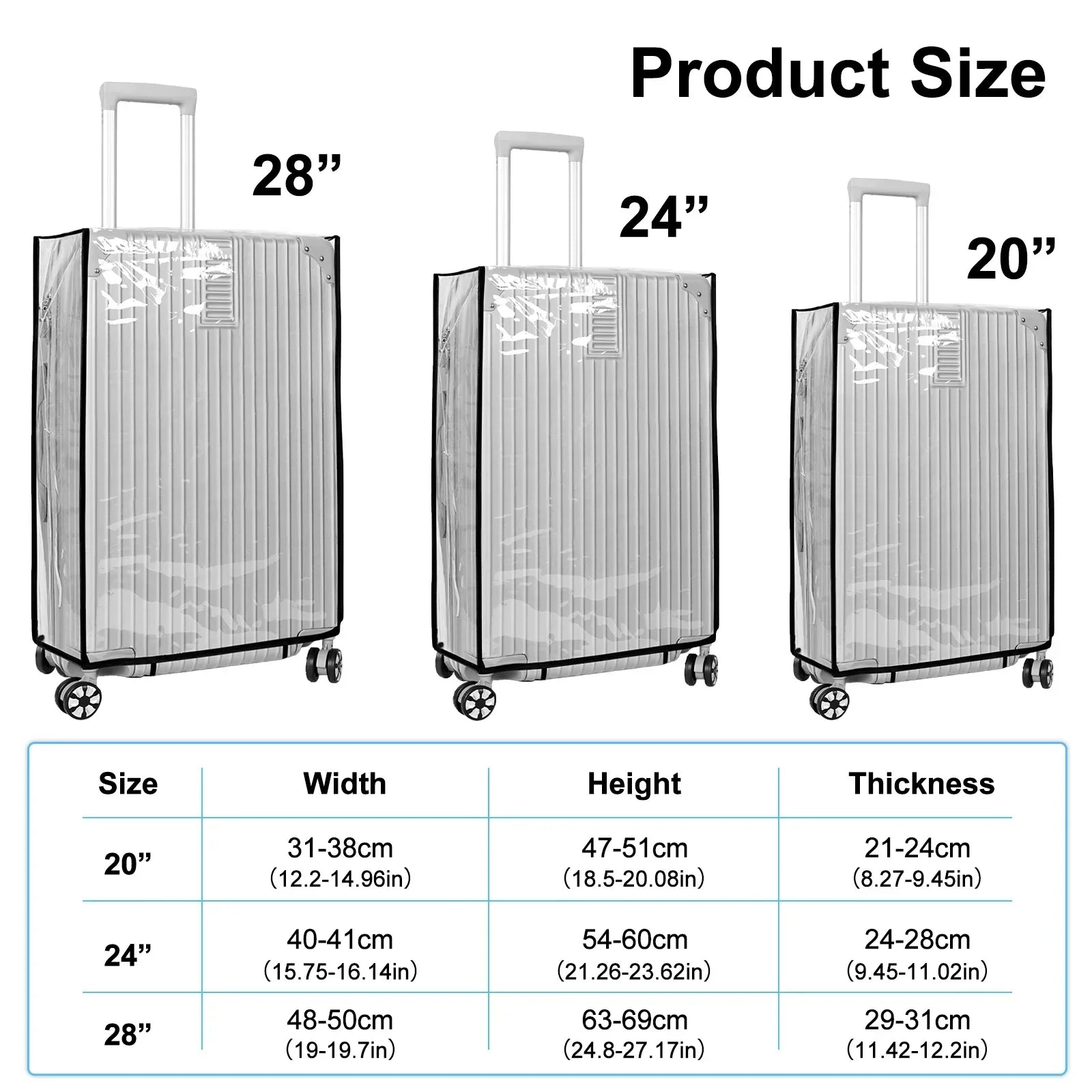Durable Water Resistant Suitcase Cover - Luxicro