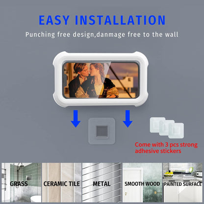 Adjustable Waterproof Shower Phone Mount Holder