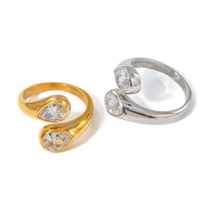 Shining Silver Halo Ring