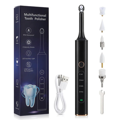 Advanced 5-in-1 Rechargeable Tooth Polisher & Plaque Remover
