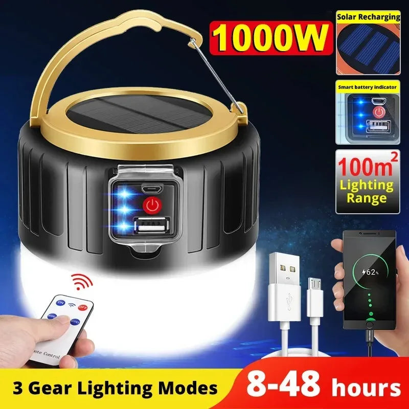 Portable Outdoor Solar Powered Camp Lamp - Luxicro