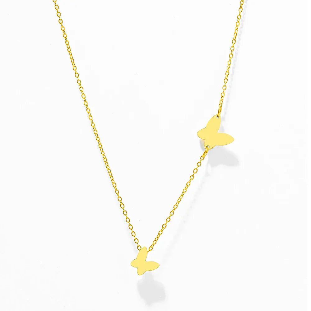 Dainty Butterfly Charm Necklace