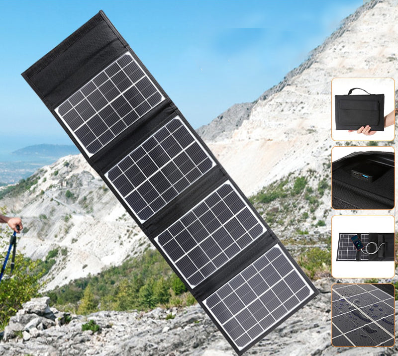 Compact Solar Powered Travel Battery Charger - Luxicro