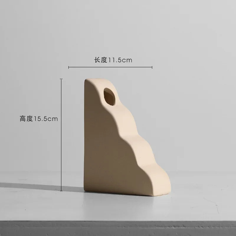 Simple White Ceramic Decorative Vase