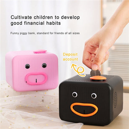Cute Smiling Coin Piggy Bank