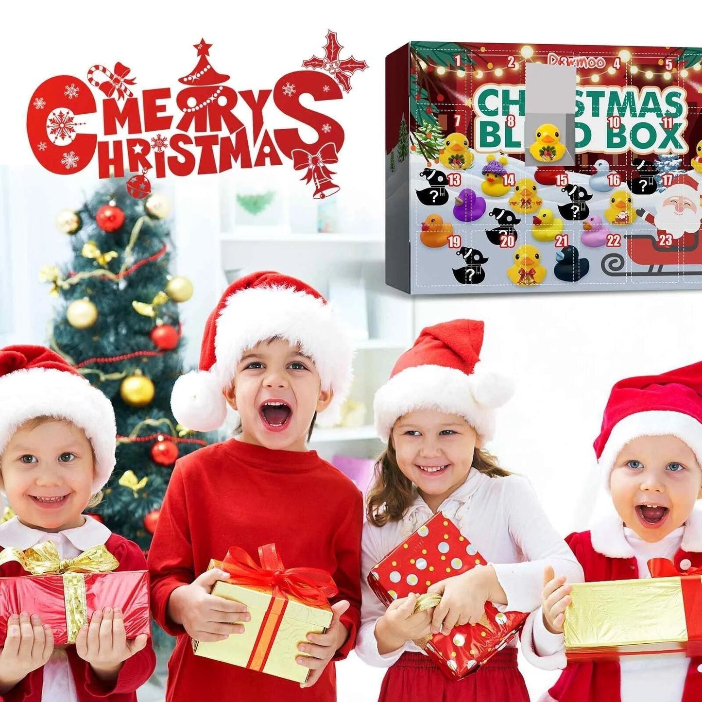 Colorful Quacking Duck Holiday Advent Calendar