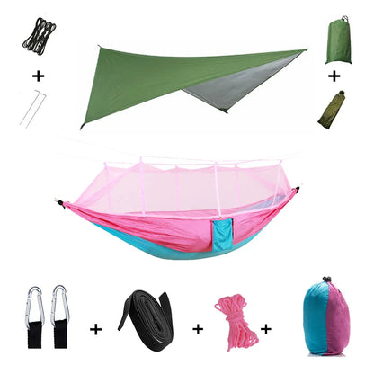 Lightweight Waterproof Camping Hammock with Bug Net