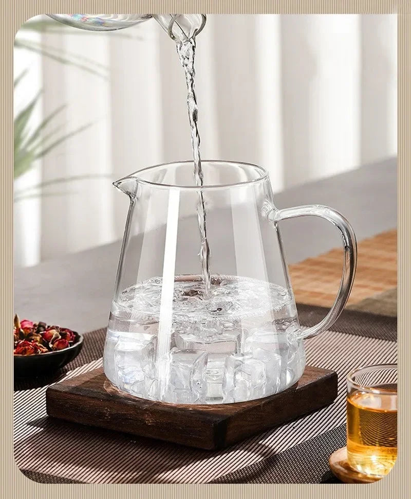 Big Thermal Glass Teapot with Metal Strainer