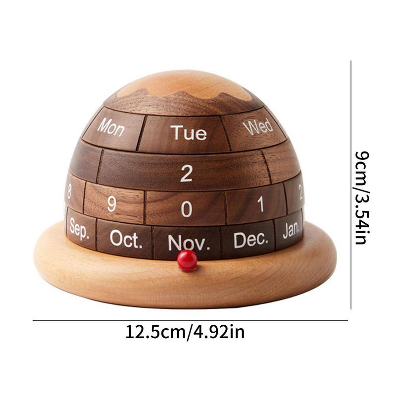 Rustic Wooden Desk Calendar