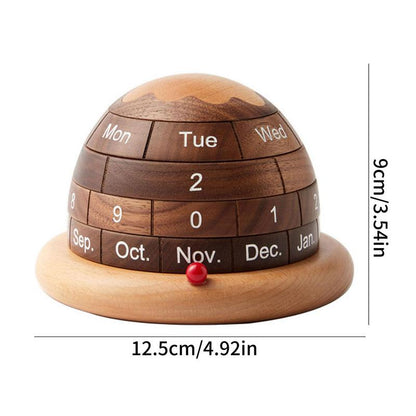 Rustic Wooden Desk Calendar